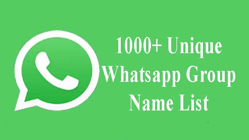 Unique Whatsapp Group Name List